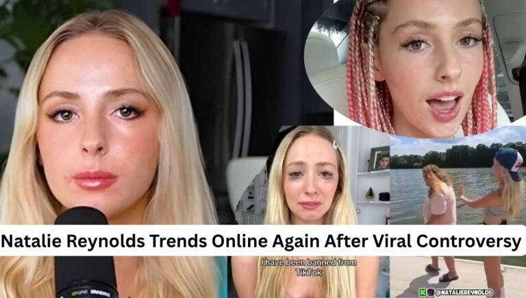Natalie Reynolds reacting during a viral social media controversy in 2026
