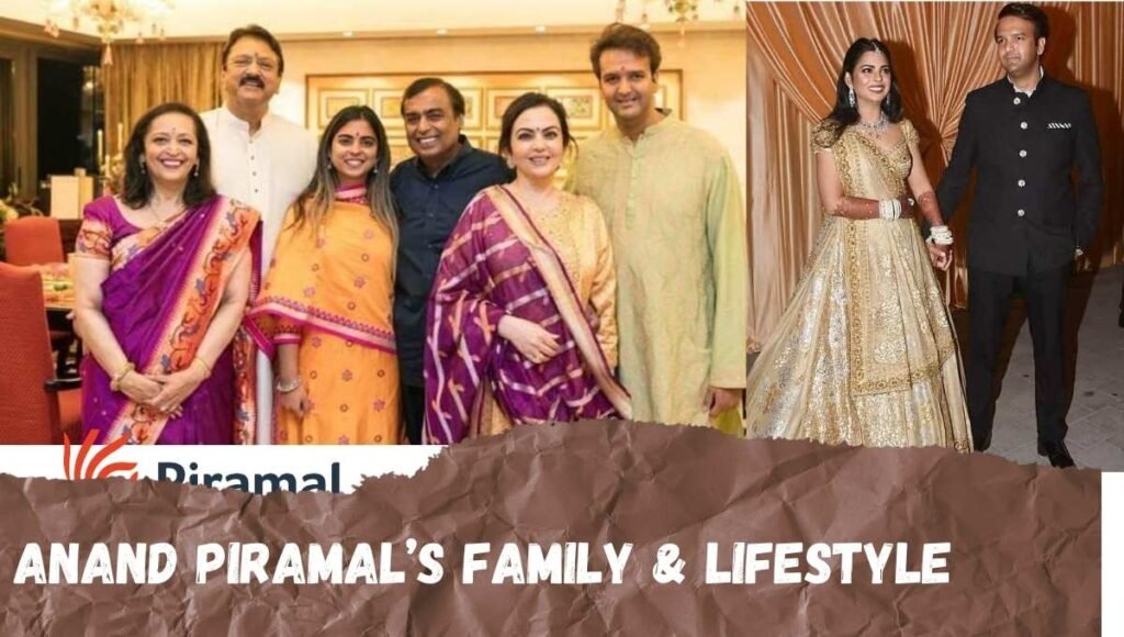 Anand Piramal and wife Isha Ambani attending a luxury social and corporate gathering.