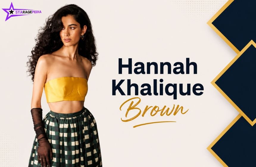 Hannah Khalique Brown featured image with her name and portrait in a modern celebrity profile design.