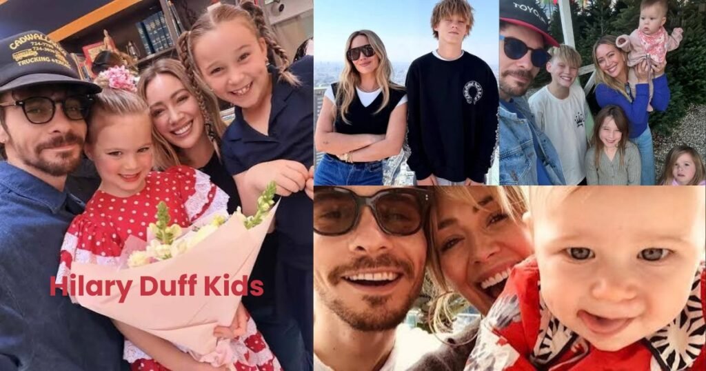 Hilary Duff with her husband Matthew Koma and Kids