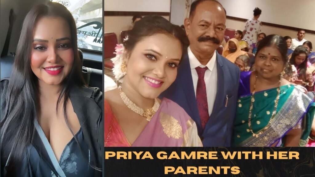 Image : Priya Gamre with her parents