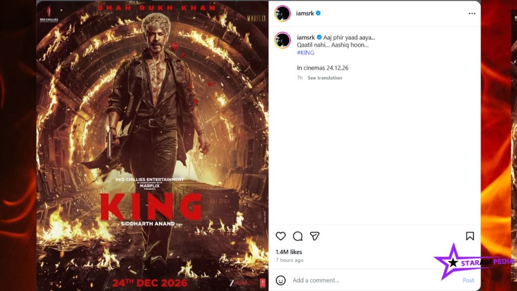 SRK Instagram Post