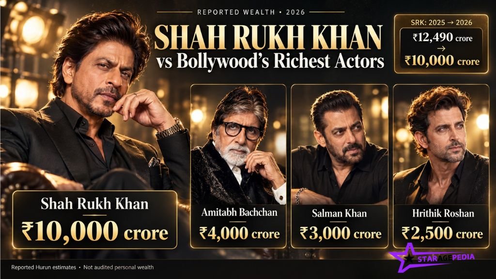 SRK net worth Vs. bollywood richest actors comparison